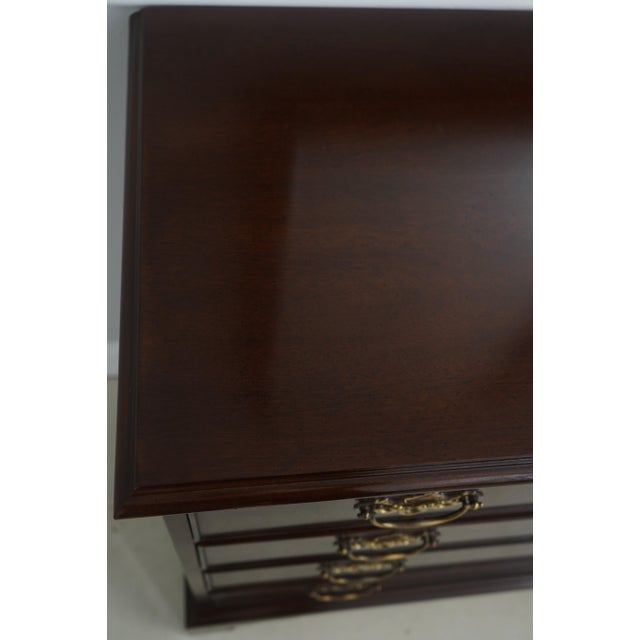 Drexel Heritage 18th Century Mahogany Double Dresser W. 2 Mirrors For Sale - Image 15 of 18