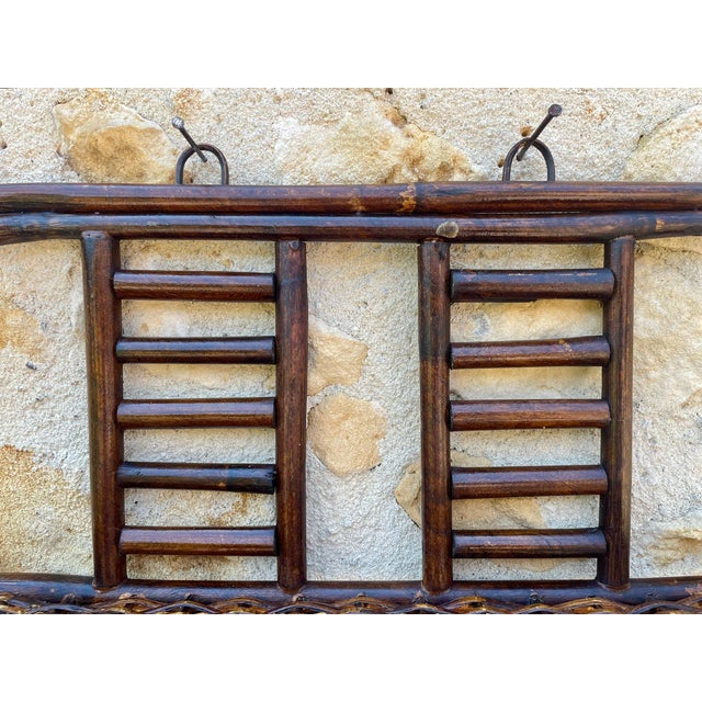 Mid- Century, Bamboo & Rattan Wall Shelf, 1960s For Sale - Image 15 of 18