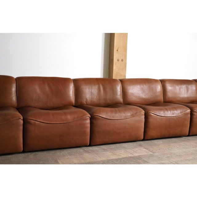DS 15 Modular Sofa in Leather from de Sede, Switzerland, 1970s, Set of 11 For Sale - Image 6 of 14