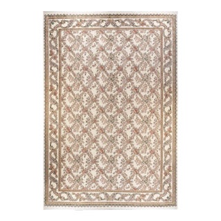 Mogul, One-of-a-Kind Hand-Knotted Area Rug in Ivory, 11' 9" x 17' 10" For Sale
