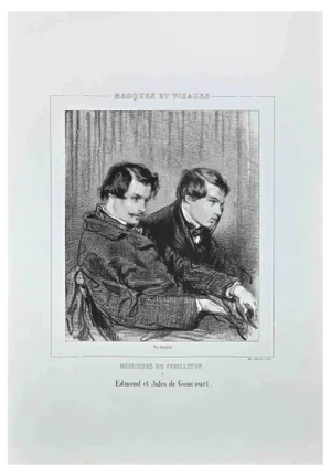 Paul Gavarni, Messieurs du Feuilleton, Lithograph, 1850s