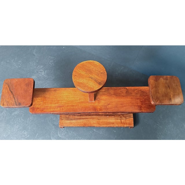 Art Deco Plant Stand or Etagere of Figured Walnut From Italy For Sale - Image 9 of 10