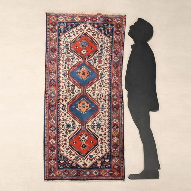 Jalamè rug in wool, fine knot and hand-made. This piece is attributed to the mentioned designer/maker. It has no...
