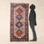 Jalamè rug in wool, fine knot and hand-made. This piece is attributed to the mentioned designer/maker. It has no...