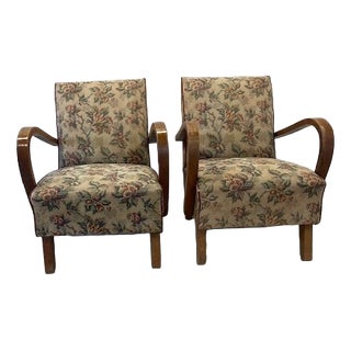 Art-Deco Mad-Man Model C Chairs by Halabala by Up- Zavody, 1920, Set of 2 For Sale