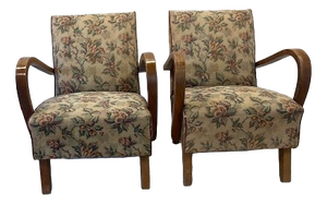 Art-Deco Mad-Man Model C Chairs by Halabala by Up- Zavody, 1920, Set of 2