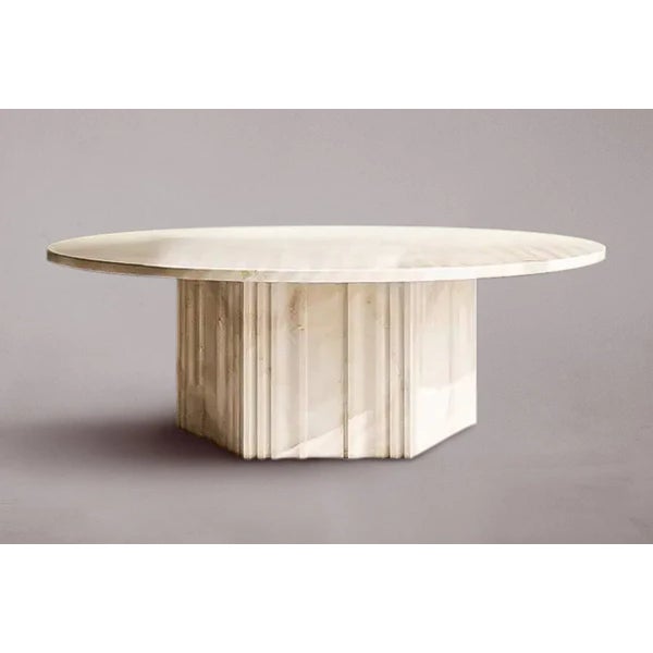 Le Château Travertine Coffee Table 40" For Sale - Image 4 of 4