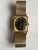 Early 20th Century Longines Vintage Rectangular Gold Filled Watch Black Dial For Sale - Image 5 of 5