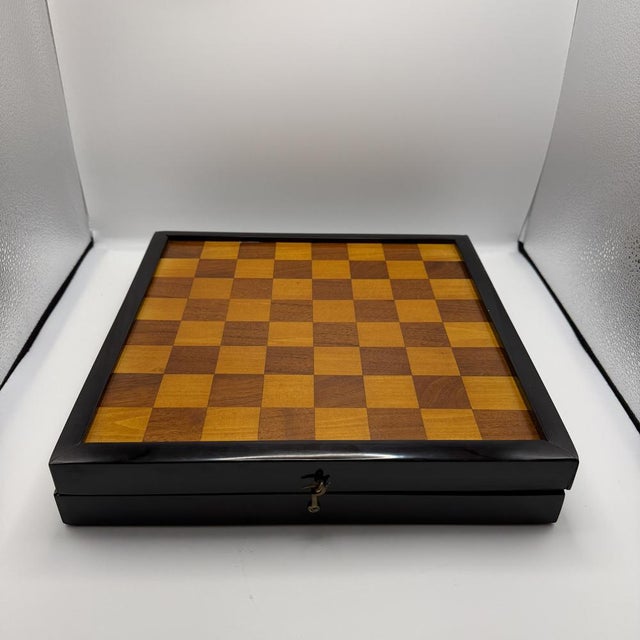 Bauhaus Games Box, Chess, Nine Men's Morris, and Backgammon, Germany, ca. 1920 Beautiful square Bauhaus game box, Germany,...