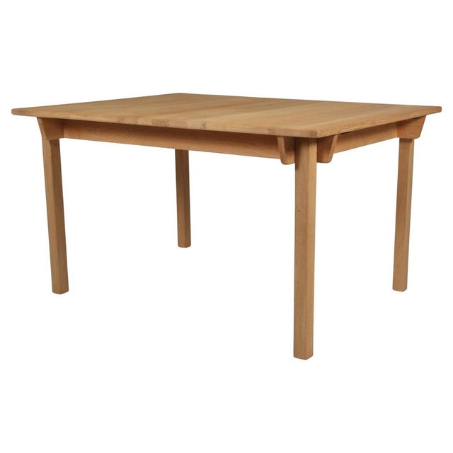 Dining Table in Oak with Extension Leaf. Getama by Hans J. Wegner for GETAMA, 1970s For Sale - Image 9 of 9