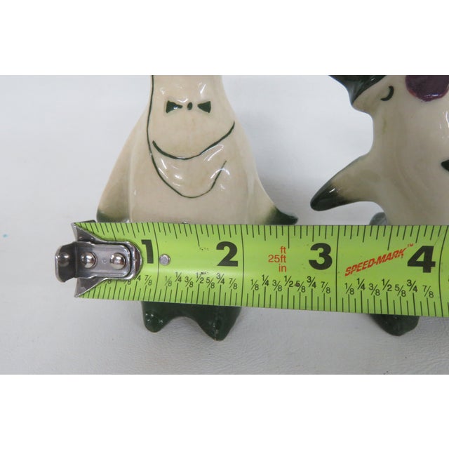 Vintage Ceramic Penguins in Tuxedos and Top Hats Salt and Pepper Shakers Pair 4494b For Sale - Image 14 of 17