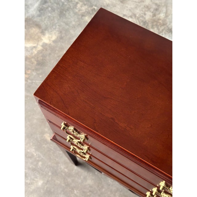 Georgian Chippendale Mahogany Three-Drawer Chest on Stand, 1960s For Sale - Image 10 of 16