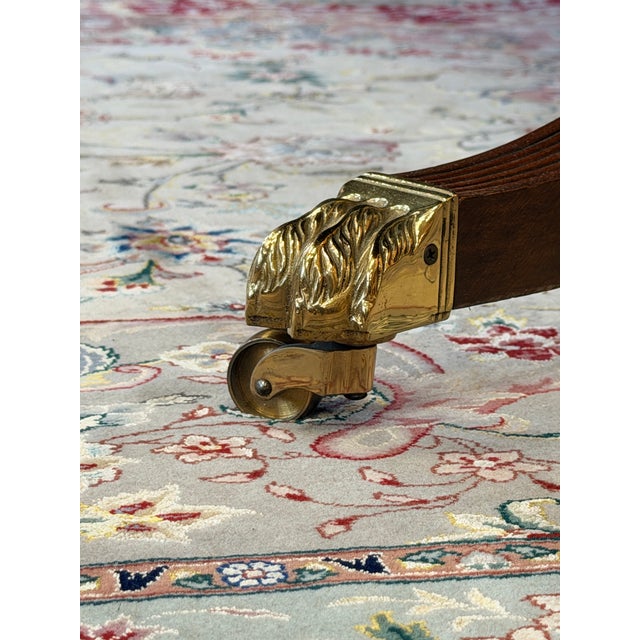 Karges by Hand Duncan Phyfe Style Mahogany Dining Set For Sale - Image 10 of 11