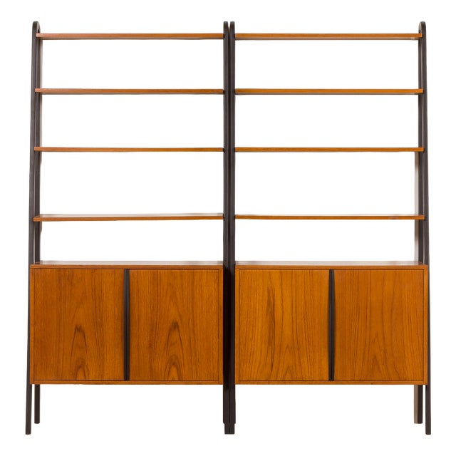 Mid-Century Modern Free Standing Wall Unit by Brantorps, 1960s, Set of 2 For Sale
