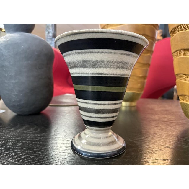 Vase in Cracked Ceramic by Lucien Brisdoux, 1925 For Sale - Image 3 of 7