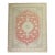 1930s Zabihi Collection Soft Red Ivory Turkish Oushak Oversize Rug For Sale
