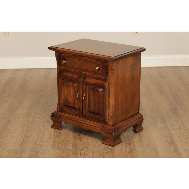 Vintage Ethan Allen Classic Manor Solid Maple Nightstands A