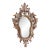 Vintage Italian Handcrafted Gilt Wood Mirror For Sale