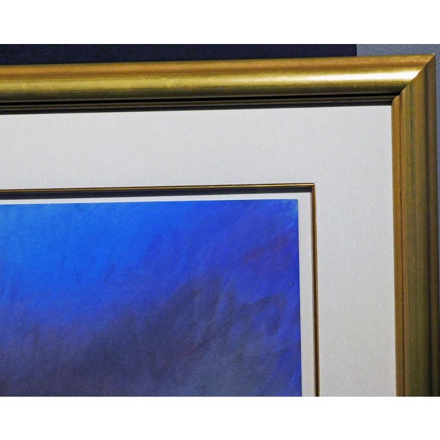 1980s Mark Dickson Untitled Mixed Media,Pastel and Watercolor Abstract Hand Signed, Framed For Sale In Denver - Image 6 of 7