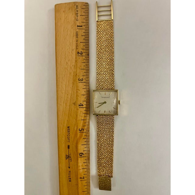 Mid-Century Modern Mid 20th Century Ladies 14k Gold Tiffany Watch For Sale - Image 3 of 9