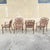 Cast Aluminum Basketweave Lattice Rattan Patio Outdoor Dining Chairs (B) - Set of 4. Circa Late 20th Century....