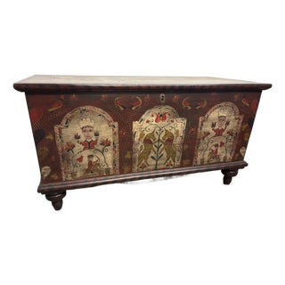 Pennsylvania Dutch Style Blanket Chest by Kathy Graybill For Sale