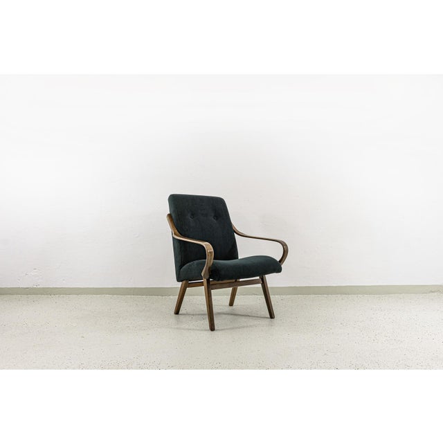 Vintage Armchair by Jaroslav Šmídek for Ton, Czechoslovakia, 1960s For Sale - Image 6 of 14