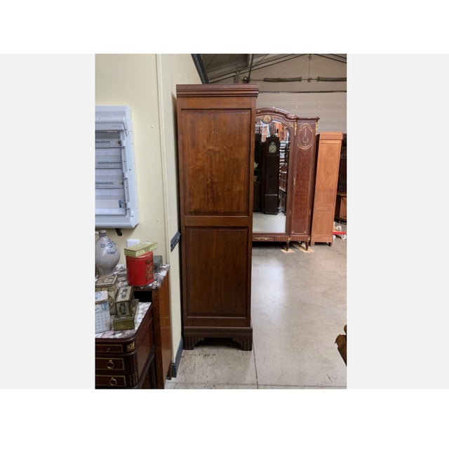 Brown Vintage Art Deco Wardrobe, 1930 For Sale - Image 8 of 11