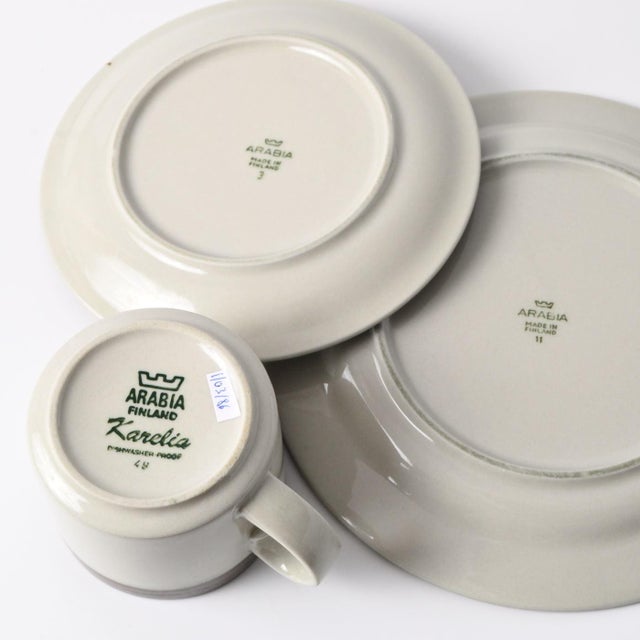 1980s Karelia Breakfast Trio by Anja Jaatinen-Winquist for Arabia, 1970s, Set of 3 For Sale - Image 5 of 10