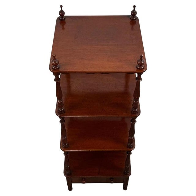 Antique English Mahogany Cabinet with Shelves, 1800s For Sale - Image 3 of 12