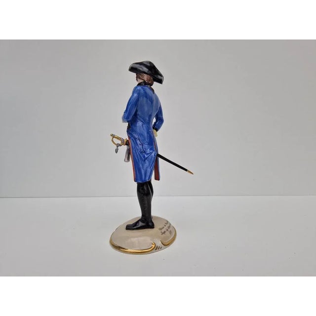 Bavarian Officer Figurine by Hanns Goebl for Nymphenburg, 1937 For Sale - Image 4 of 9