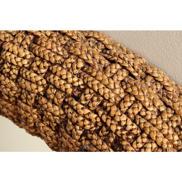 Coastal Style Large Woven Rope Frame Round Mirror For Sale In Philadelphia - Image 6 of 12