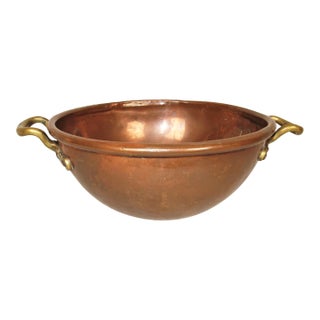 19th-Century French Hand Made Copper Tempering Bowl For Sale