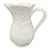 1980's Water Pitcher: White Majolica Cabbage Leaf Design Made in Portugal for Neuwirth, 8.5" HIgh For Sale