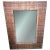 Contemporary X-Large Mid Mod Artisanal Wicker Cane Framed Wall Mirror For Sale - Image 3 of 8