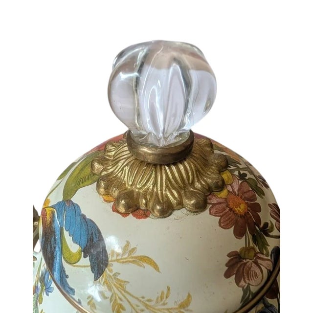 MacKenzie Childs Flower Market Enamel Kettle Floral Design Wood Handle For Sale - Image 12 of 12