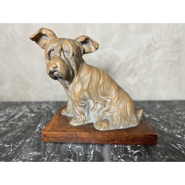 Terracotta Dog Figurine by R. Pollin, 1930 For Sale - Image 18 of 18