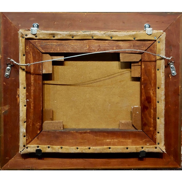 Brown Christian David Gebauer -19th Century Middle Eastern Landscape Oil Painting For Sale - Image 8 of 9