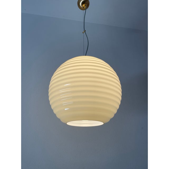 Vintage Modulo S40 Murano Ceiling Lamp by Toso - Massari for Leucos, 1990s For Sale - Image 11 of 16