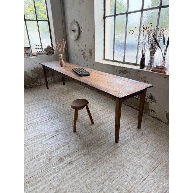 Pine Farmhouse Table, 1950 For Sale - Image 14 of 18