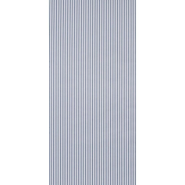 A fresh take on traditional mattress ticking, this classic stripe is made all the more charming with a running-stitch...
