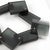 Gray Transparent Gray Lucite Geometric Bib Necklace For Sale - Image 8 of 8