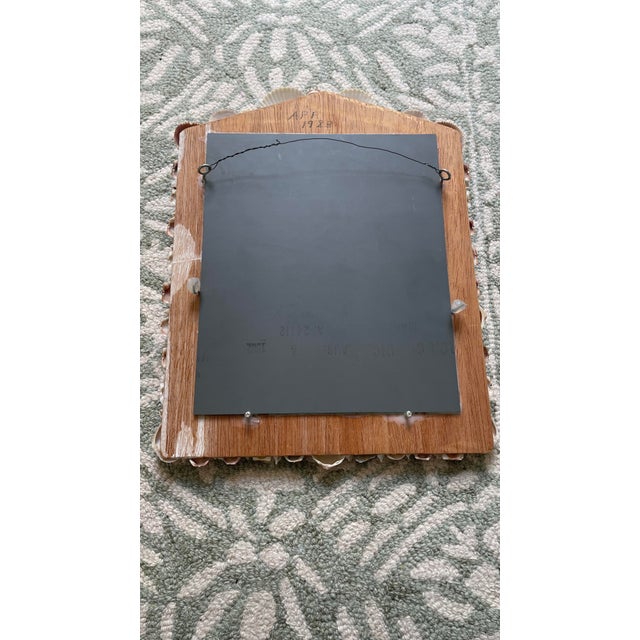 Handmade 1980s Vintage Seashell Mirror For Sale - Image 9 of 9