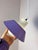Danish Hanging Lamp in Purple and White For Sale - Image 3 of 11