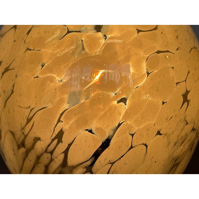 Mid-Century Art Glass Table Lamps, Czechoslovakia, 1980s, Set of 2 For Sale - Image 6 of 8