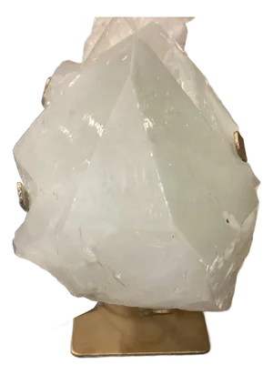 A Quartz Crystal on Golden Stand - F