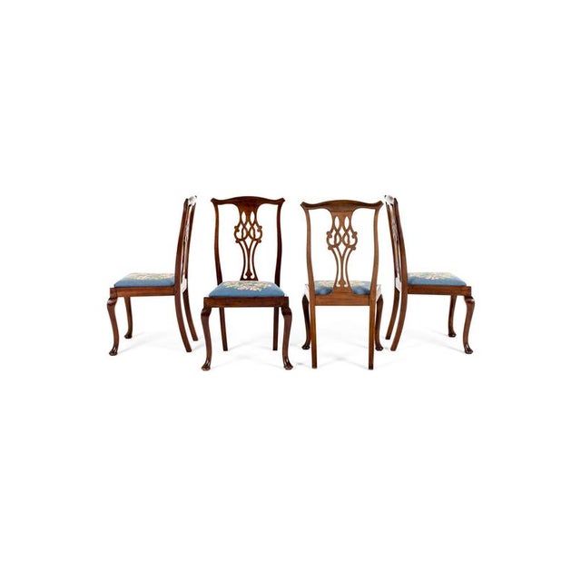 Georgian Dining Chairs in Mahogany, Set of 4 For Sale - Image 3 of 12