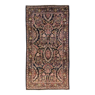 Multicolor Antique Persian Meshakabad Handmade Wool Rug With Allover Design For Sale