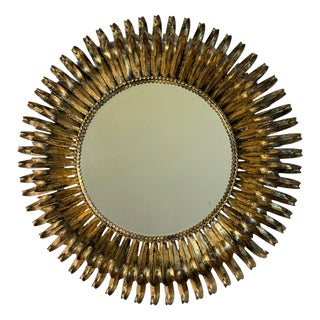 Vintage Italian Sun Mirror, 1950s For Sale