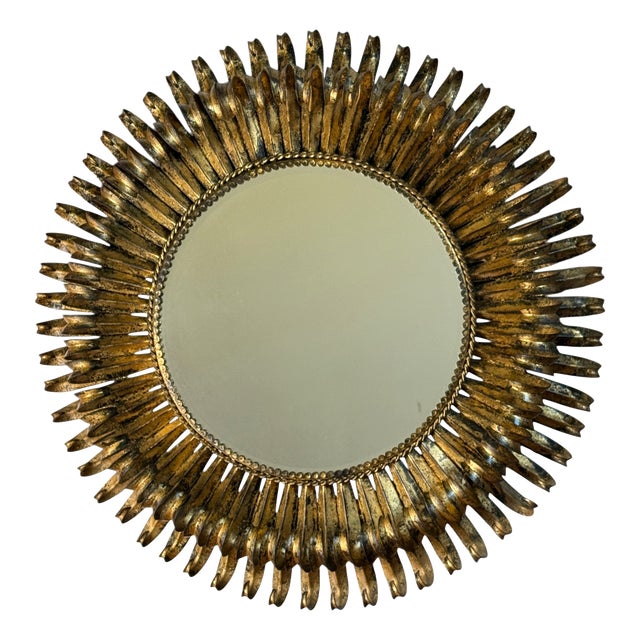 Vintage Italian Sun Mirror, 1950s For Sale